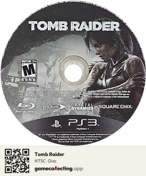Tomb Raider PlayStation 3, NTSC disc