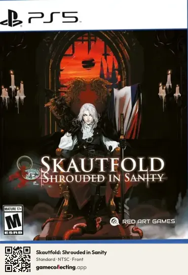 Skautfold: Shrouded in Sanity PlayStation 5, NTSC box front
