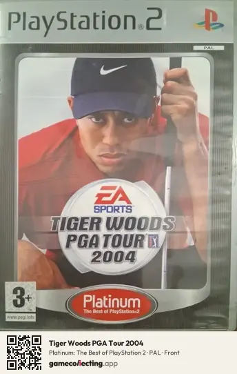 Tiger Woods PGA Tour 2004 PlayStation 2, PAL box front
