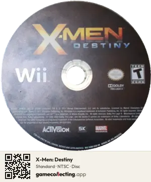 X-Men: Destiny Nintendo Wii, NTSC disc