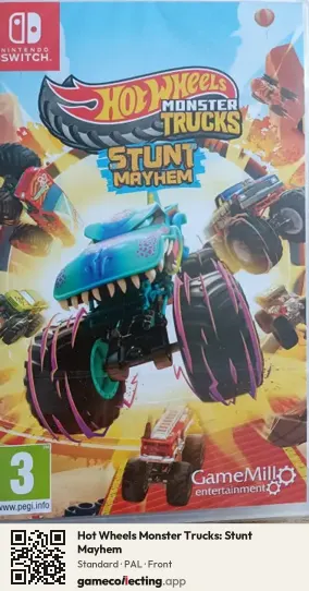 Hot Wheels Monster Trucks: Stunt Mayhem Nintendo Switch, PAL box front