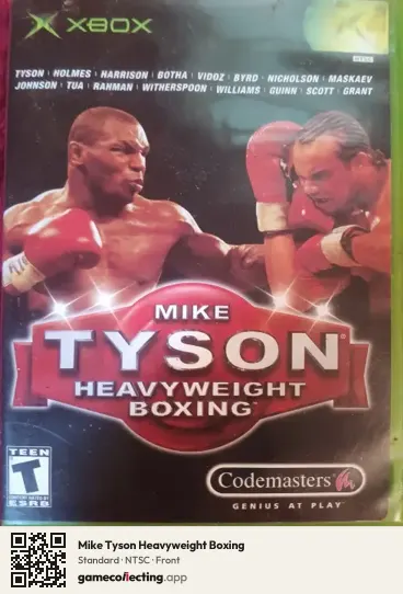 Mike Tyson Heavyweight Boxing Xbox, NTSC box front