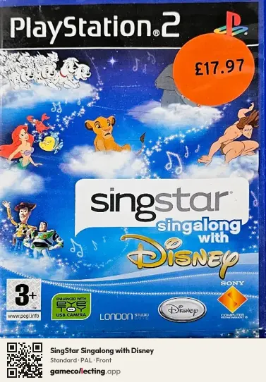 SingStar Singalong with Disney PlayStation 2, PAL box front