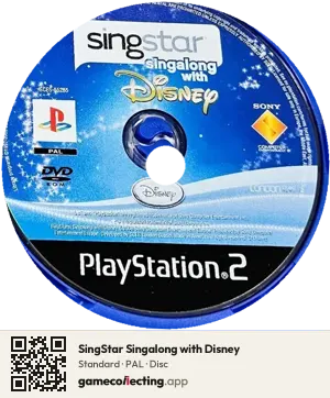 SingStar Singalong with Disney PlayStation 2, PAL disc