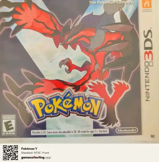 Pokémon Y Nintendo 3DS, NTSC box front