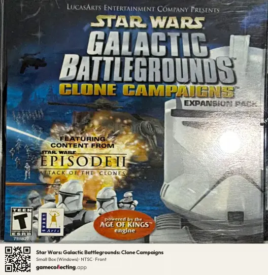 Star Wars: Galactic Battlegrounds: Clone Campaigns Computer, NTSC box front