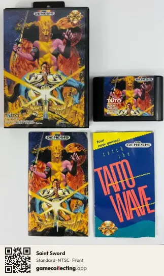 Saint Sword Sega Mega Drive / Genesis, NTSC box front