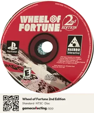 Wheel of Fortune 2nd Edition PlayStation, NTSC disc