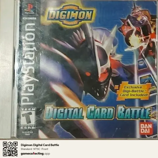 Digimon Digital Card Battle PlayStation, NTSC box front