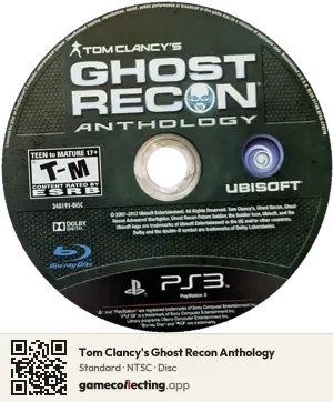 Tom Clancy's Ghost Recon Anthology PlayStation 3, NTSC disc