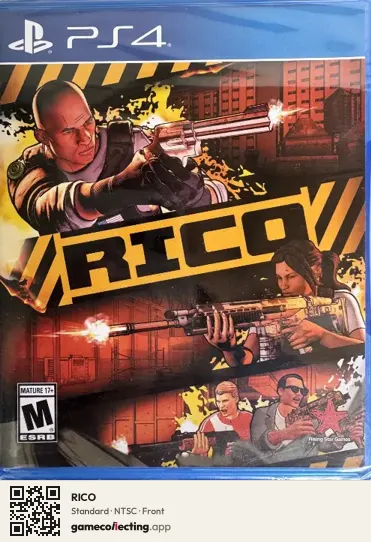 RICO PlayStation 4, NTSC box front