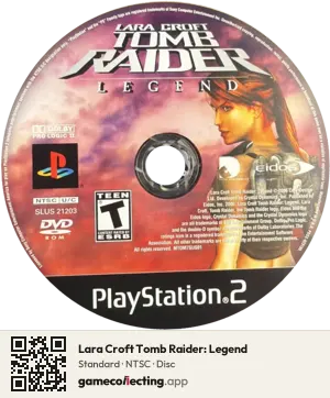 Lara Croft Tomb Raider: Legend PlayStation 2, NTSC disc