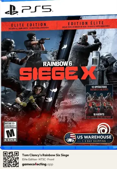 Tom Clancy's Rainbow Six Siege PlayStation 5, NTSC box front