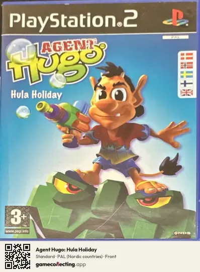 Agent Hugo: Hula Holiday PlayStation 2, Nordic countries box front