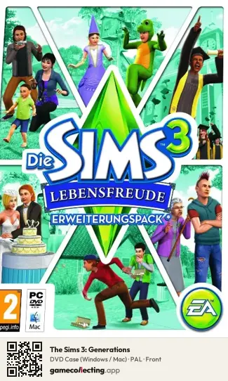 The Sims 3: Generations Computer, PAL box front