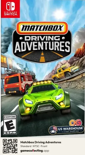 Matchbox Driving Adventures Nintendo Switch, NTSC box front