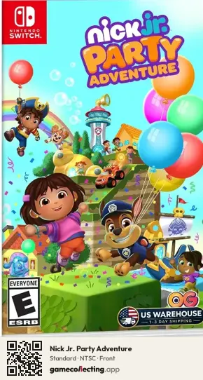 Nick Jr. Party Adventure Nintendo Switch, NTSC box front