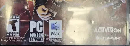 Guitar Hero III: Legends of Rock, the ESRB box on its front
