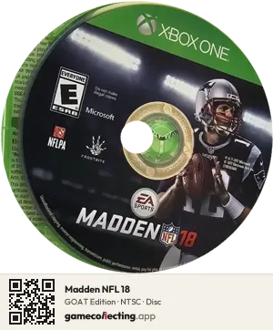 Madden NFL 18 Xbox One, NTSC disc