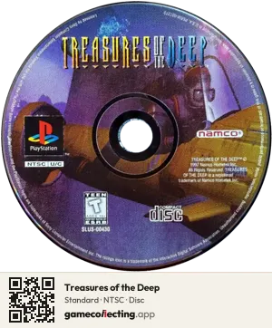 Treasures of the Deep PlayStation, NTSC disc