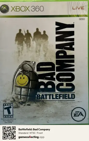 Battlefield: Bad Company Xbox 360, NTSC box front
