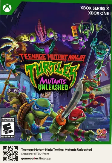 Teenage Mutant Ninja Turtles: Mutants Unleashed Xbox Series X, NTSC box front