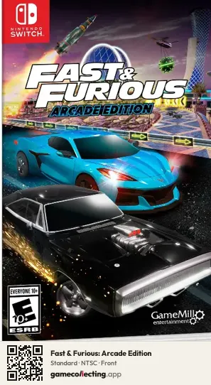 Fast & Furious: Arcade Edition Nintendo Switch, NTSC box front