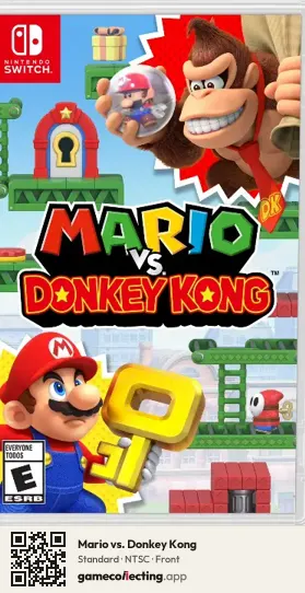 Mario vs. Donkey Kong Nintendo Switch, NTSC box front