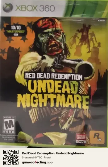 Red Dead Redemption: Undead Nightmare Xbox 360, NTSC box front