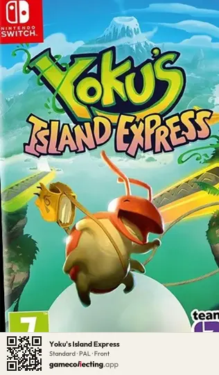 Yoku's Island Express Nintendo Switch, PAL box front