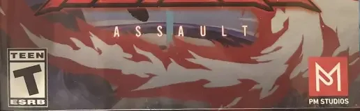 Blade Assault, the ESRB box on its front