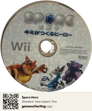 Spore Hero Nintendo Wii, Asia disc