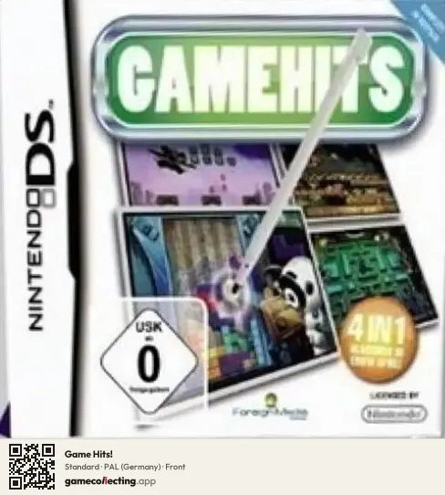 Game Hits! Nintendo DS, Germany box front