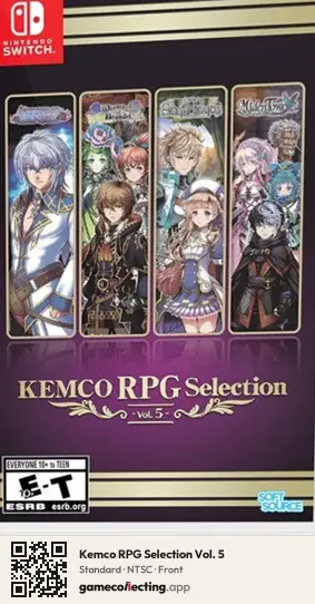 Kemco RPG Selection Vol. 5 Nintendo Switch, NTSC box front