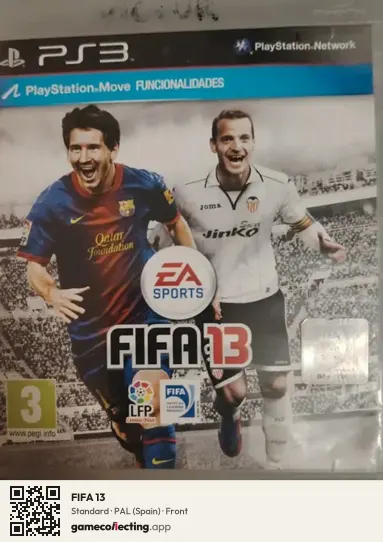 FIFA 13 PlayStation 3, Spain box front