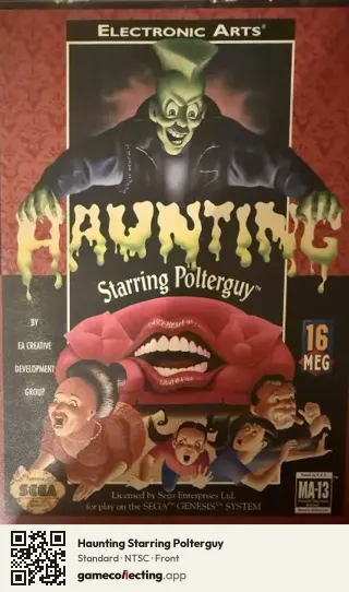 Haunting Starring Polterguy Sega Mega Drive / Genesis, NTSC box front