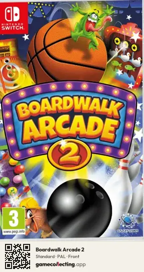 Boardwalk Arcade 2 Nintendo Switch, PAL box front