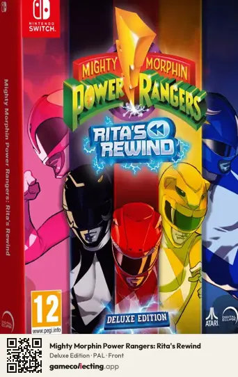 Mighty Morphin Power Rangers: Rita's Rewind Nintendo Switch, PAL box front