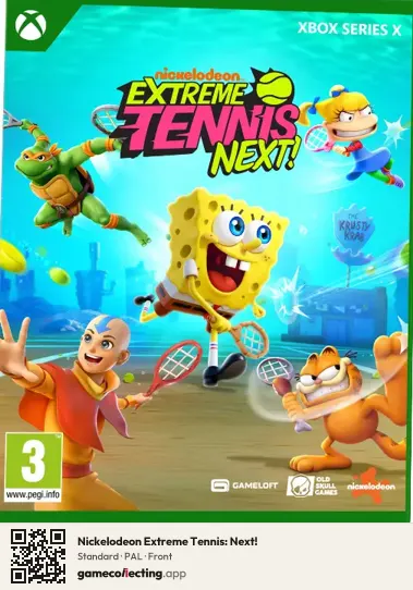 Nickelodeon Extreme Tennis: Next! Xbox Series X, PAL box front
