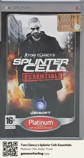 Tom Clancy's Splinter Cell: Essentials PlayStation Portable, Italy box front