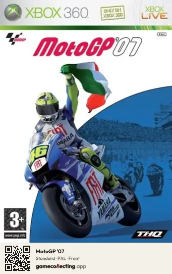 MotoGP '07 Xbox 360, PAL box front