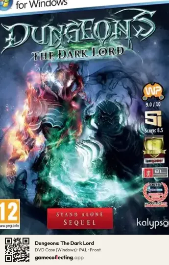 Dungeons: The Dark Lord Computer, PAL box front