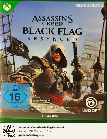 Assassin's Creed Black Flag Resynced Xbox Series X, Germany box front