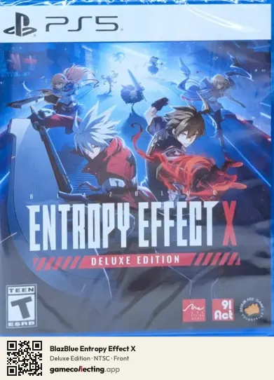 BlazBlue Entropy Effect X PlayStation 5, NTSC box front