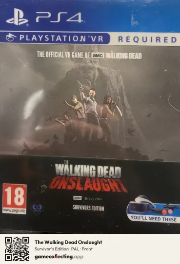 The Walking Dead Onslaught PlayStation 4, PAL box front