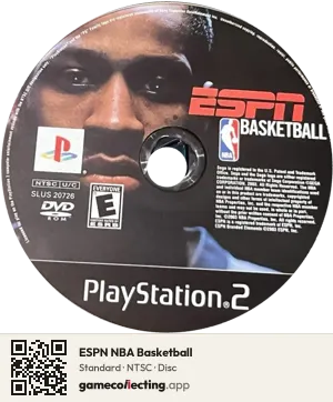 ESPN NBA Basketball PlayStation 2, NTSC disc