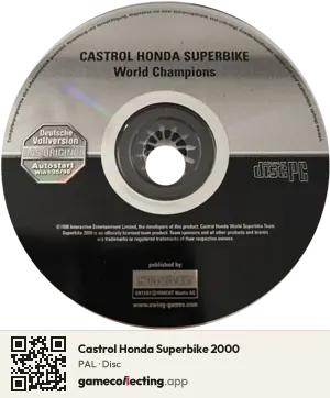 Castrol Honda Superbike 2000 Computer, PAL disc
