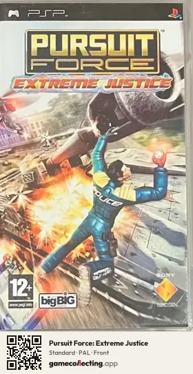 Pursuit Force: Extreme Justice PlayStation Portable, PAL box front