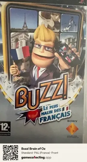 Buzz! Brain of Oz PlayStation Portable, France box front