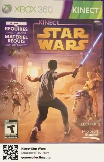 Kinect Star Wars Xbox 360, NTSC box front